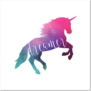 Space Dreamer Unicorn Posters and Art